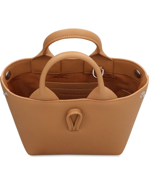 Longchamp Brown Le Roseau Xs Leather Handbag