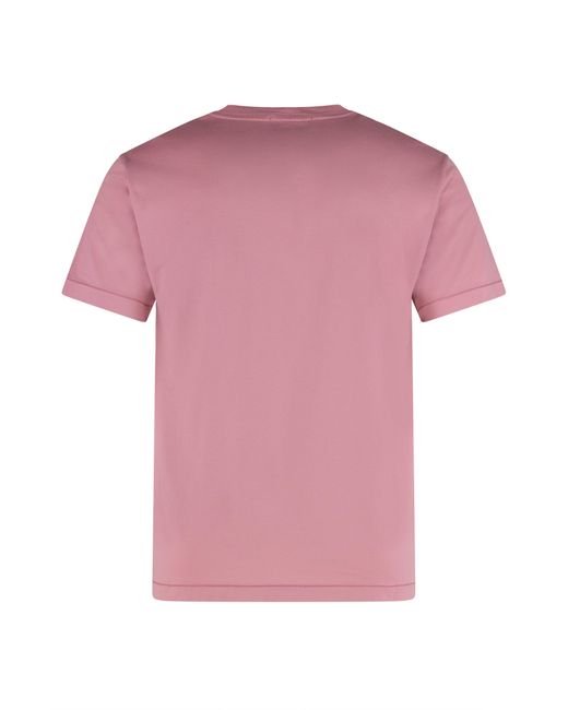 Stone Island Pink Crew Neck T-Shirt