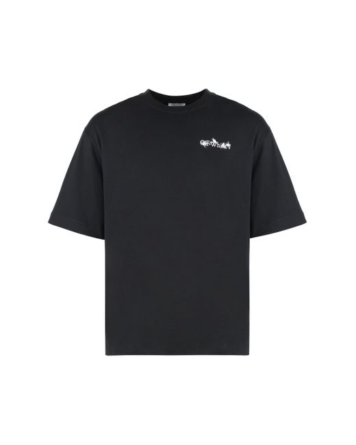 Off-White c/o Virgil Abloh Black Cotton Crew-Neck T-Shirt