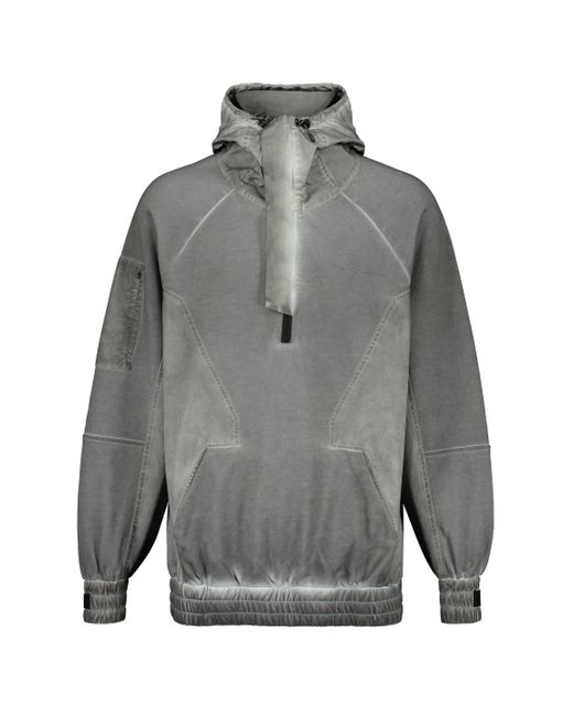 ISO.POETISM Gray Cotton Hoodie