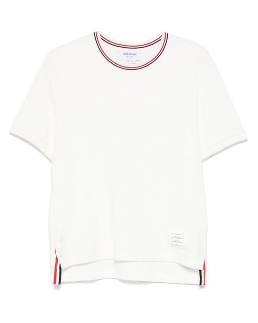 Thom Browne White T-Shirts And Polos