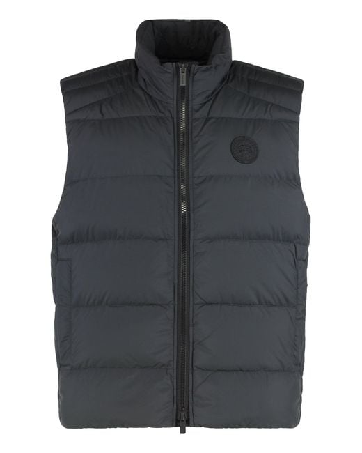 Canada Goose Black Padded Gilet Crofton for men