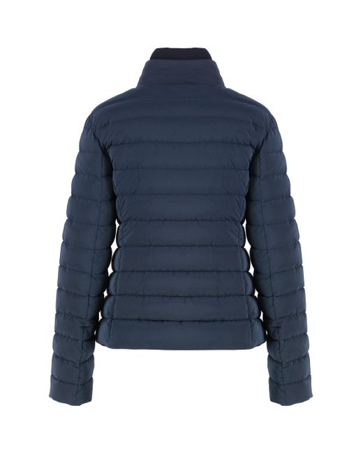 Moorer Blue Elene Snap Button Fastening Down Jacket