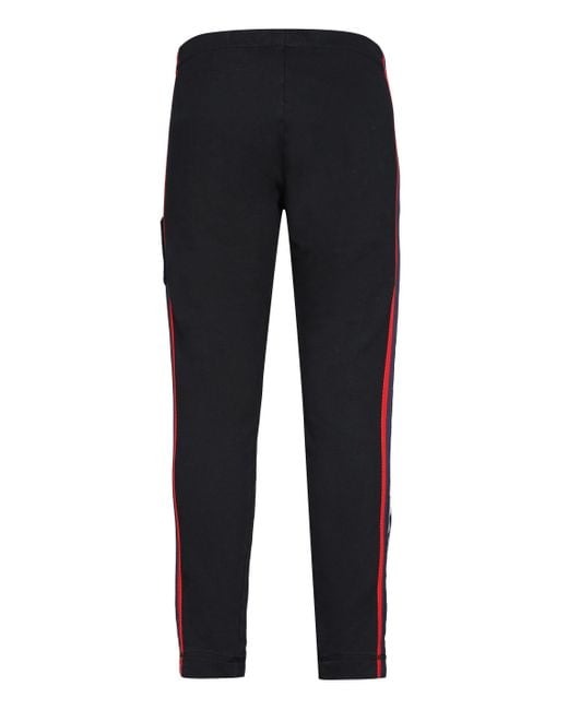 Paul & Shark Black Drawstring Waist Track Pants for men