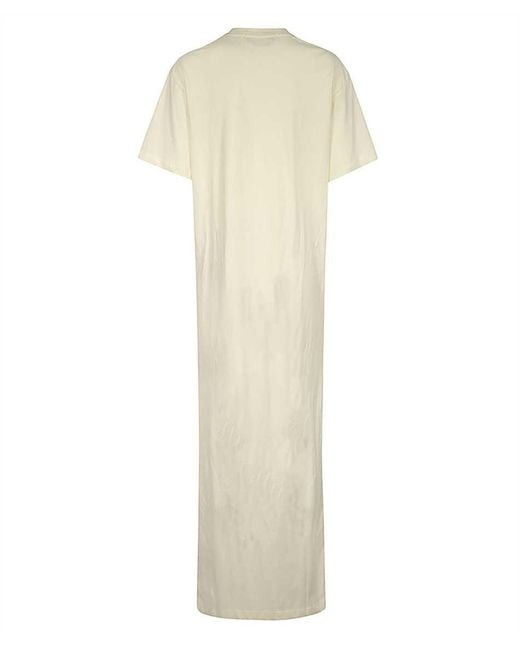 MSGM White Cotton Long Dress