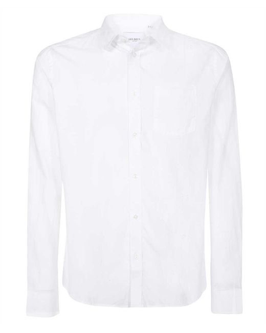 Les Deux Shirt In Cotton in White for Men | Lyst
