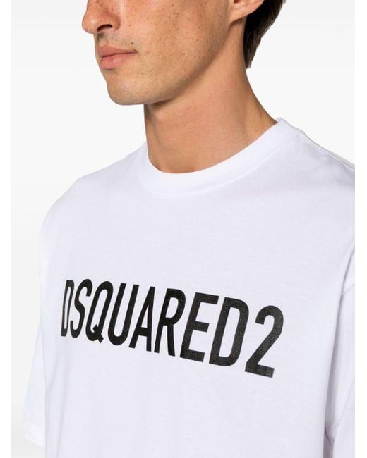 DSquared² White T-Shirts And Polos