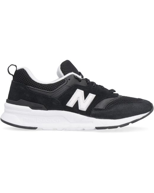 New Balance 997 Suede And Mesh Sneakers in Black - Save 59% | Lyst