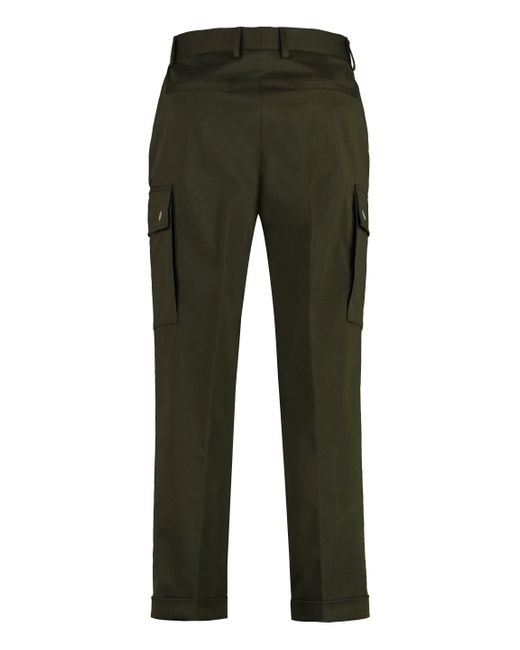 Etro Green Cotton Cargo-Trousers for men