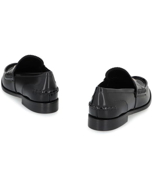 Alexander Wang Black Carter Patent Leather Loafers