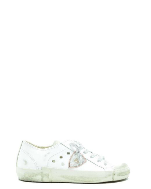 Philippe Model White Sneakers Material: 100% Leather