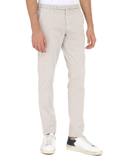 THE (Alphabet) Gray Chino Trousers for men