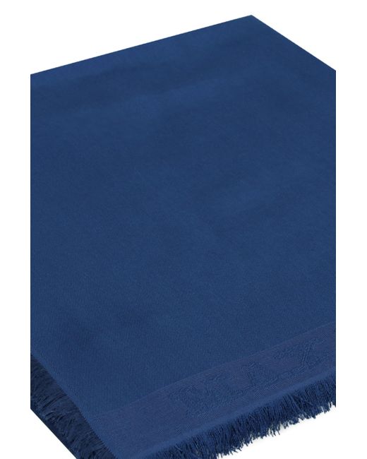 Max Mara Blue Wales Silk Scarf