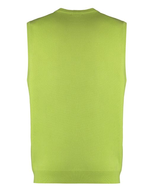 Malo Green Knitted Vest for men