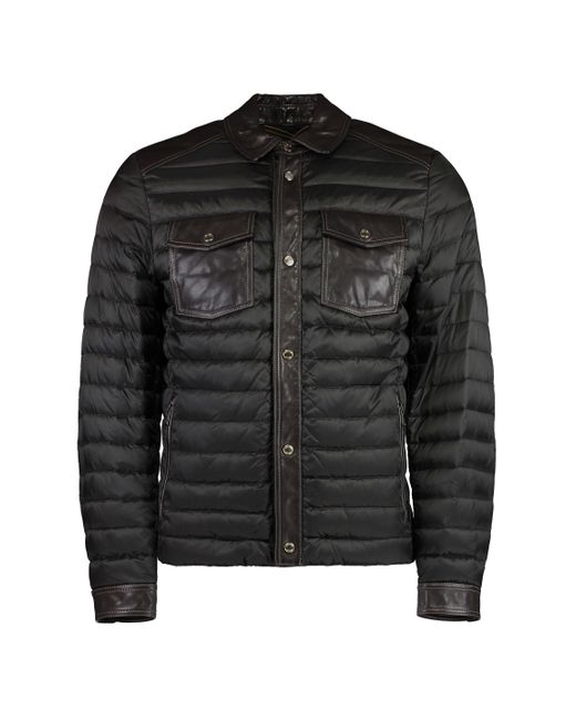 Moorer Black Crespi Padded Jacket