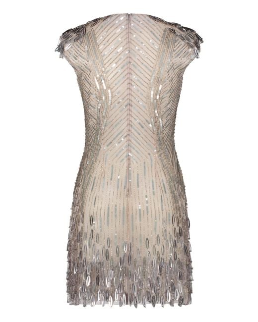 Alberta Ferretti Pink Sequin Mini-Dress