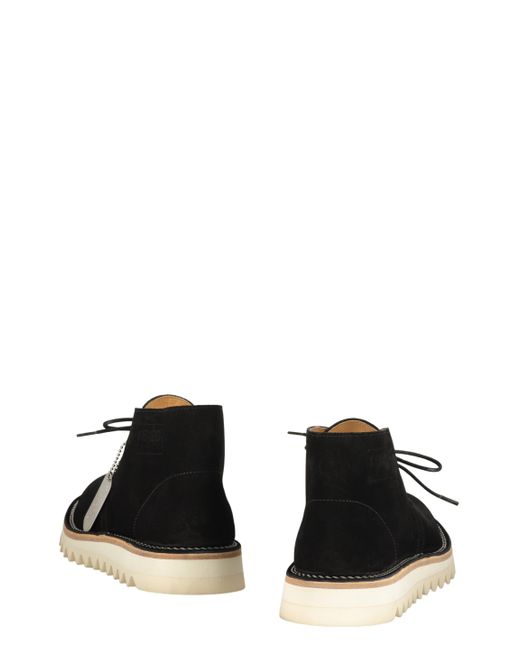 KENZO Black Suede Desert Boots for men