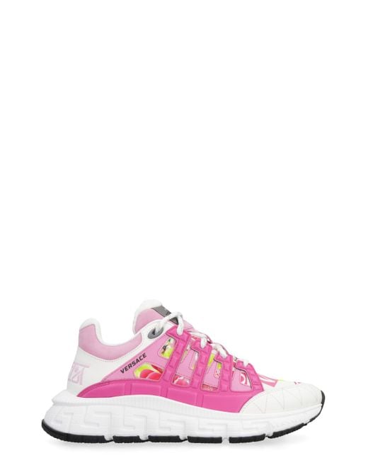 Versace Pink Trigreca Low-top Sneakers