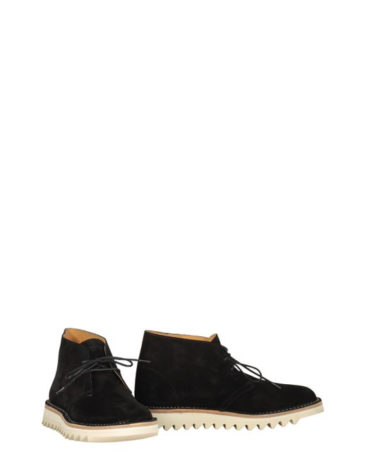 KENZO Black Suede Desert Boots for men