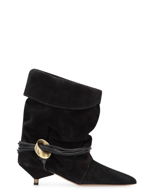 Isabel Marant Black Edrika Suede Ankle Boots