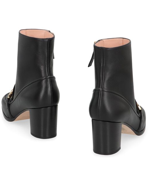 Alberta Ferretti Black Leather Boots