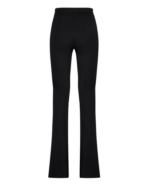 Pinko Black Hulka Flared Viscose Trousers for men