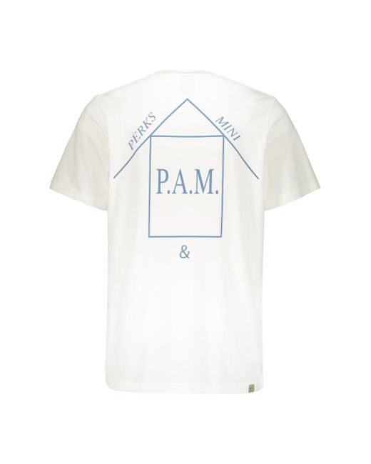 Pam White Printed Cotton T-Shirt