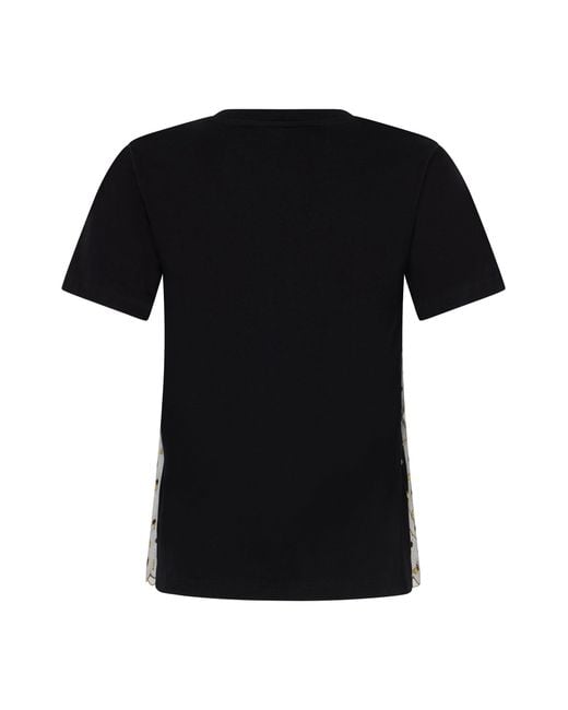 Philosophy Di Lorenzo Serafini Black T-Shirt With Modern Graphic Design