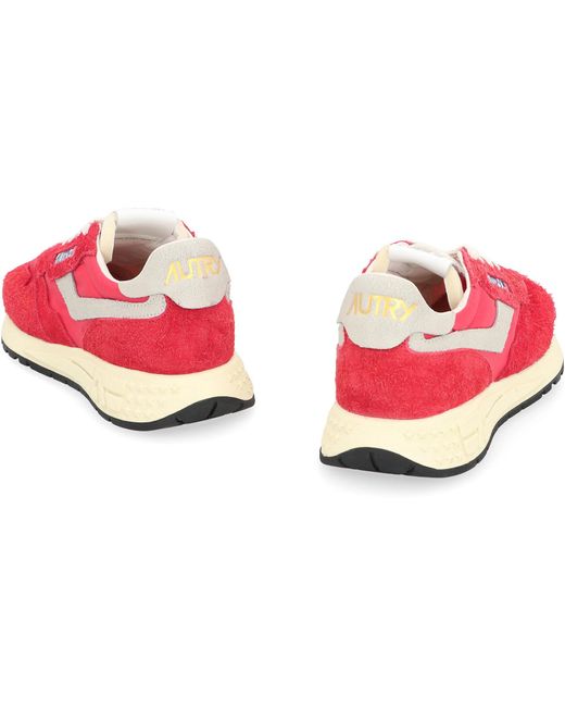 Autry Pink Reelwind Low-Top Sneakers
