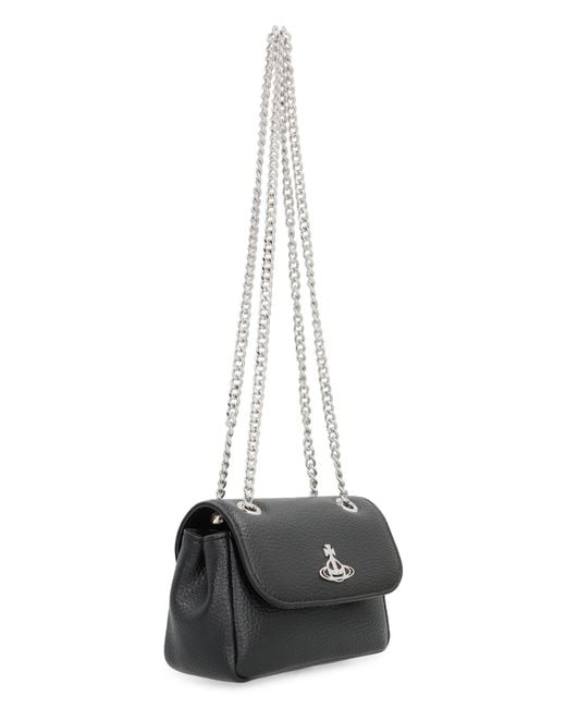 Vivienne Westwood Black Mini Shoulder Bag Purse Chain