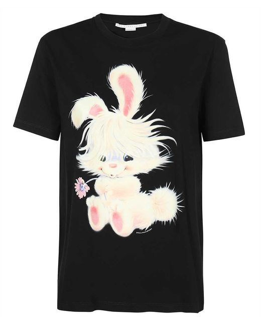 Stella McCartney Black Cotton T-Shirt