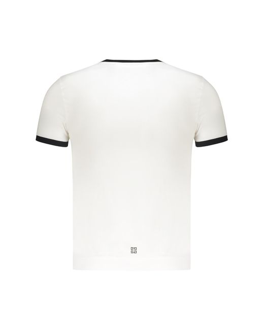 Givenchy White T-Shirt With Elegant Border