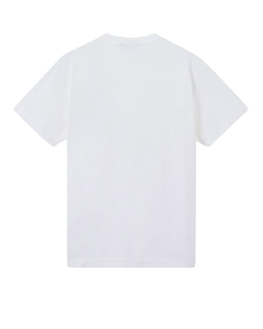 Stone Island White T-Shirts And Polos
