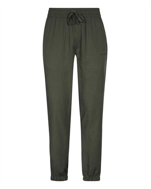 Les Deux Green Adjustable Drawstring Elastic Waistband Trousers for men
