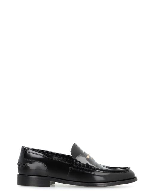 Alexander Wang Black Carter Patent Leather Loafers