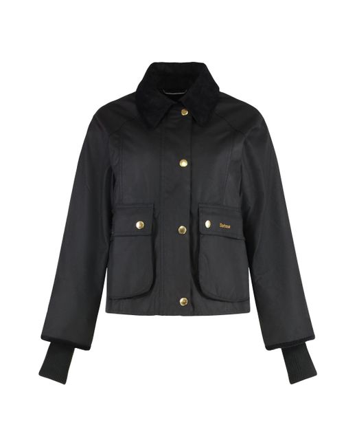 Barbour Black Beadnell Waxed Cotton Jacket