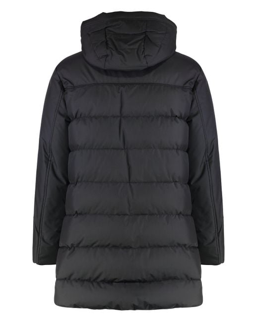 Moorer Black Iury Hooded Parka