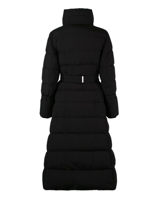 Moorer Black Dorianne Belted Long Down Jacket