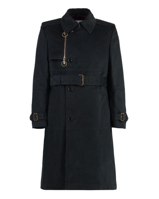 Burberry Black Classic Cotton Trench Coat for men