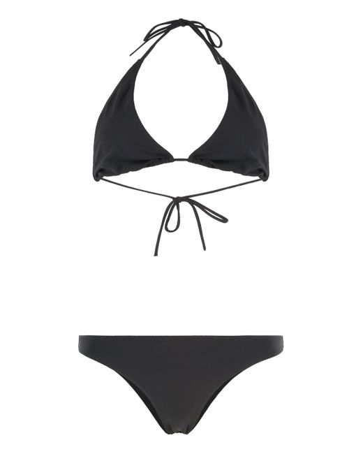 Lido Black Cinquantacinque Triangle Bra Bikini