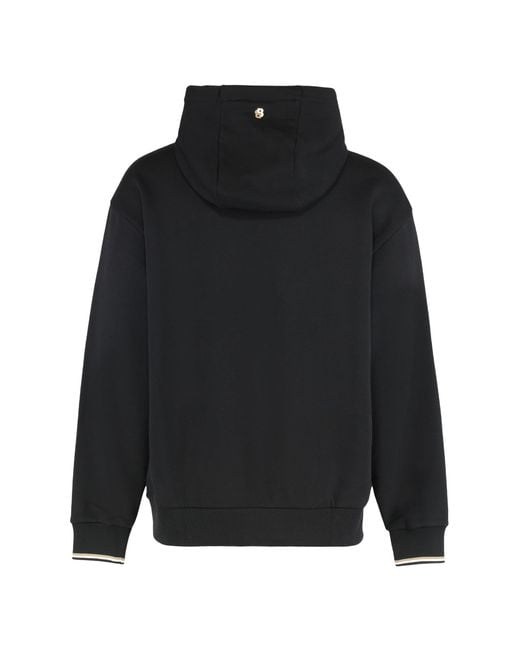 Boss Black Hooded Sweatshirt Made Of Terry Cotton for men