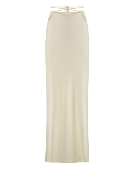 Anna October White Midi Skirt