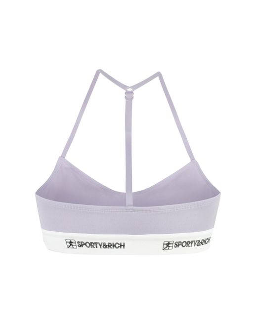 Sporty & Rich Purple Logo Sporty Tank-top