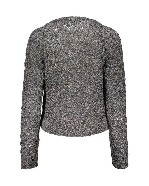 Fabiana Filippi Gray Item With Open Stitch Knitting