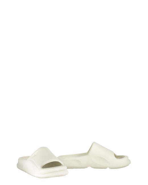 Heron Preston White Rubber Slides for men