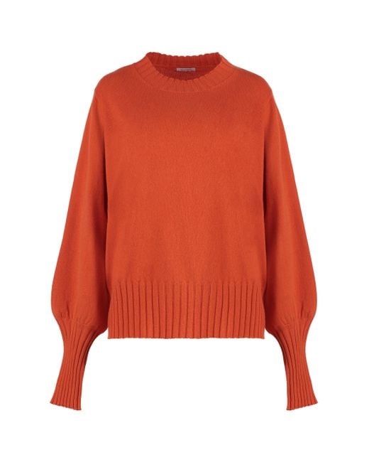 Malo Orange Cashmere Sweater