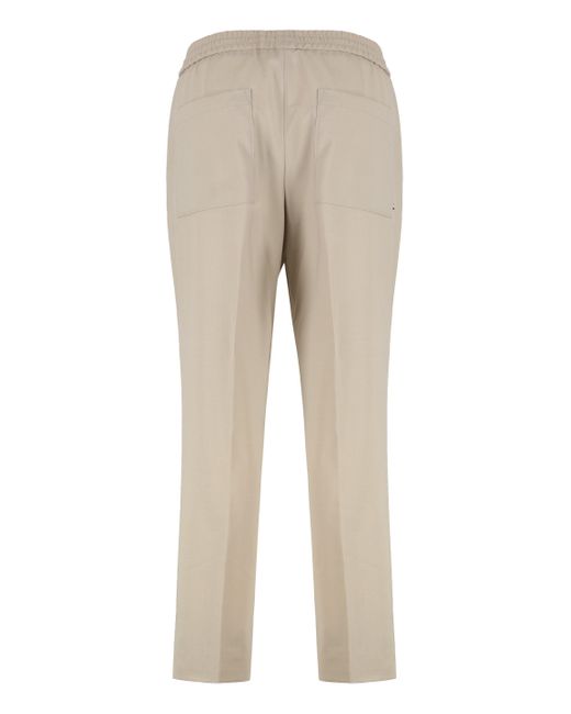 Boss Natural Wool Blend Trousers for men