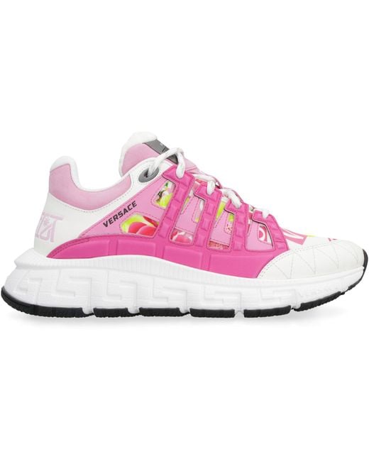 Versace Pink Trigreca Low-top Sneakers