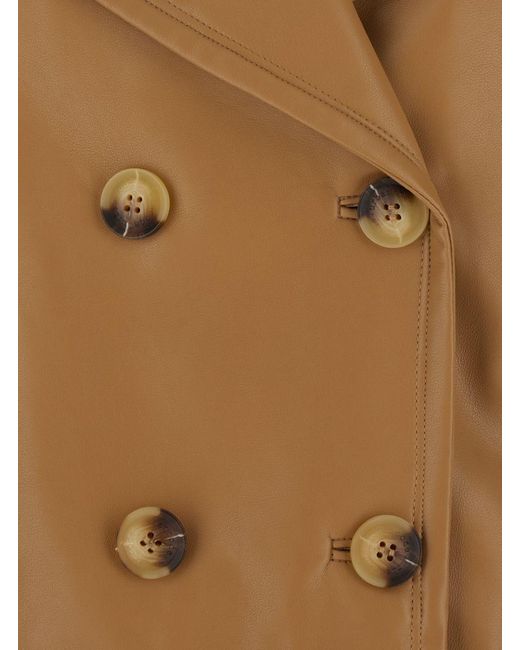 Urbancode Jacket With Wide Notched Revers in Brown | Lyst