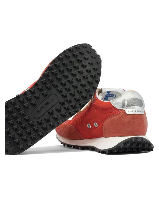 Golden Goose Deluxe Brand Red Sneakers & Slip-On